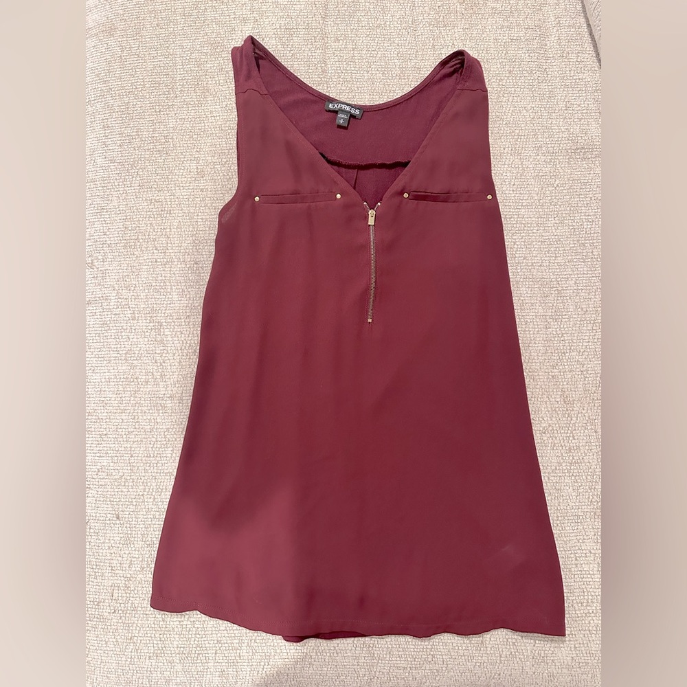 Express deep burgundy blouse